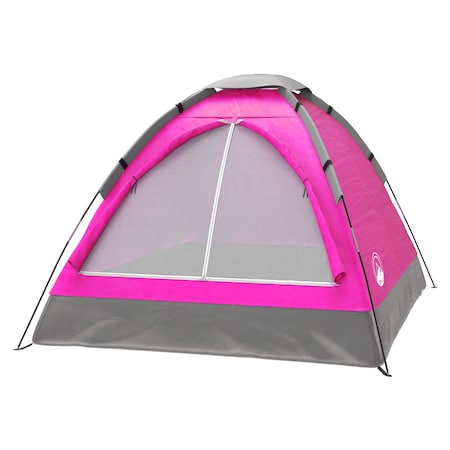 Wakeman 2 Person Camping Tent with Rain Fly and Bag - Lightweight Outdoor Tent by Outdoors Pink 75-CMP1089